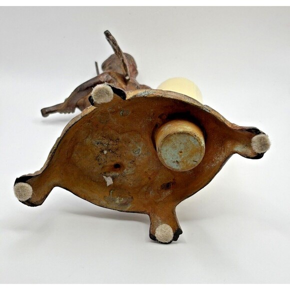 Vintage Cast Iron Cherub Angel Candle Holder - Picture 13 of 14